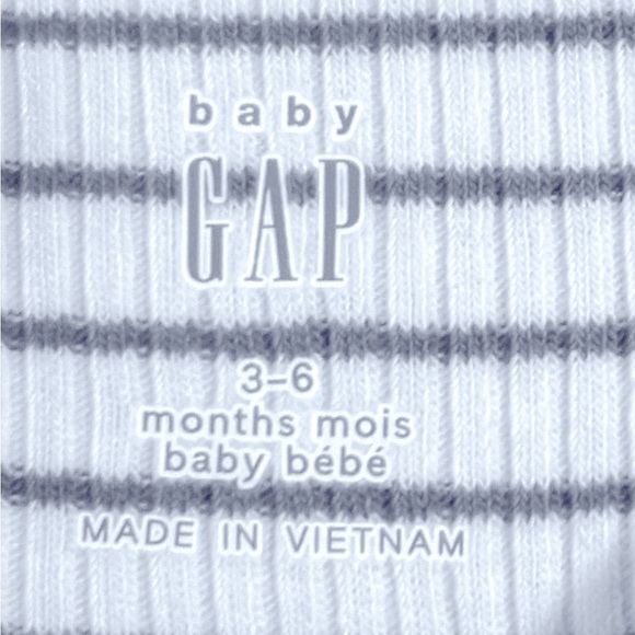 Baby Gap Three NWT blue and white 3-6mo onesies. New cndtn! - Picture 13 of 14